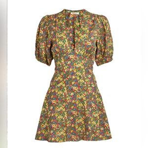 Doen Emilia Dress Green Valley Floral Size M